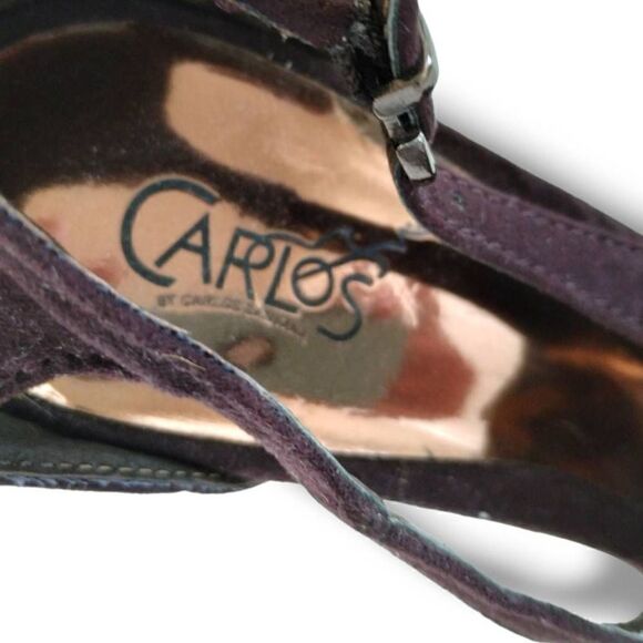 ‎Carlos Santana Dark Brown Suede Stiletto Sandal NEW 9 - Picture 3 of 9